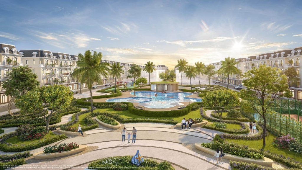 Không gian xanh kết nối hồ cảnh quan tại khu đô thị Vinhomes Sai Gon Park