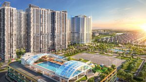 Phối cảnh tổng thể 24 tòa căn hộ chung cư cao tầng Vinhomes Sai Gon Park
