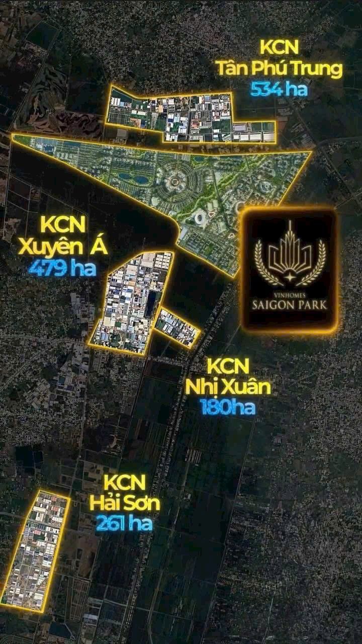 Vinhomes Saigon Park tọa lạc giữa 4 KCN 1.454 Ha