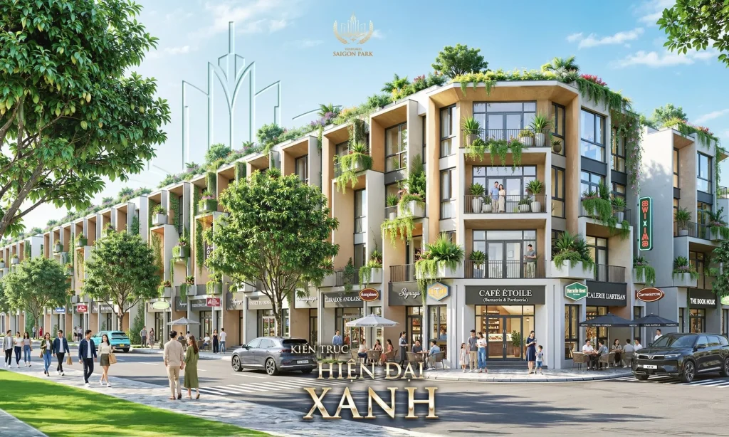 Nhà phố liền kề Mẫu nhà Xanh