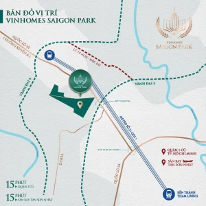 Bản đô Vị trị Vinhomes Saigon Park Hóc Môn